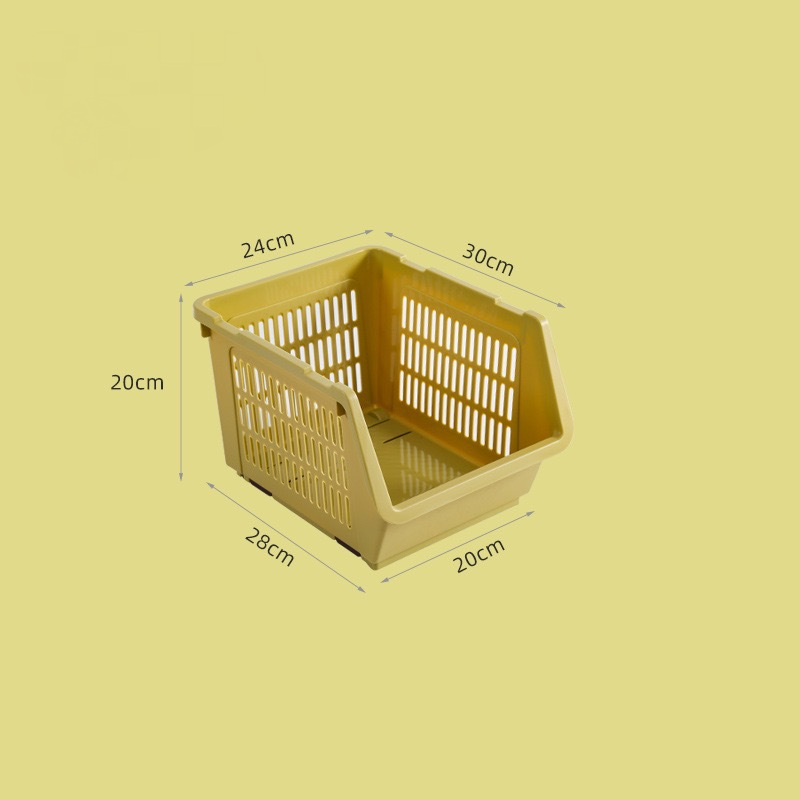 Hot KITCHEN STORAGE STACKING STACKABLE BASKET FRUIT VEGETABLE RACK - Picture 13 of 16
