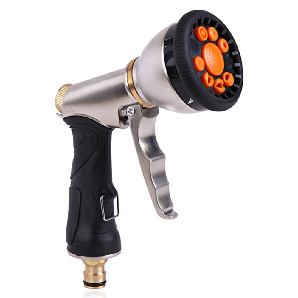 Multifunctional Hose Pipe Spray Gun 9 Modes Cleaning Metal Garden Hose Nozzles - Picture 13 of 13