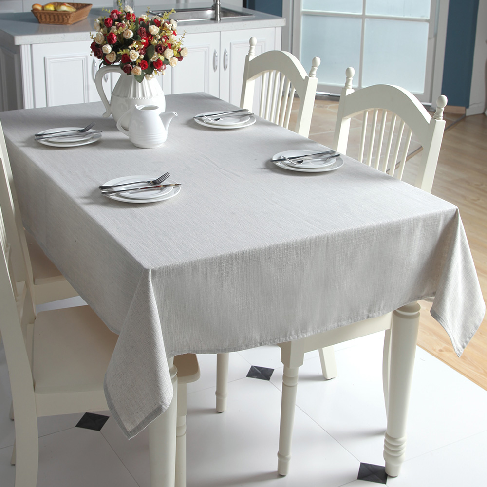 Cotton Linen Table Cloth Cover Rectangle Square Tablecloth Kitchen Dining Decor - Picture 25 of 48