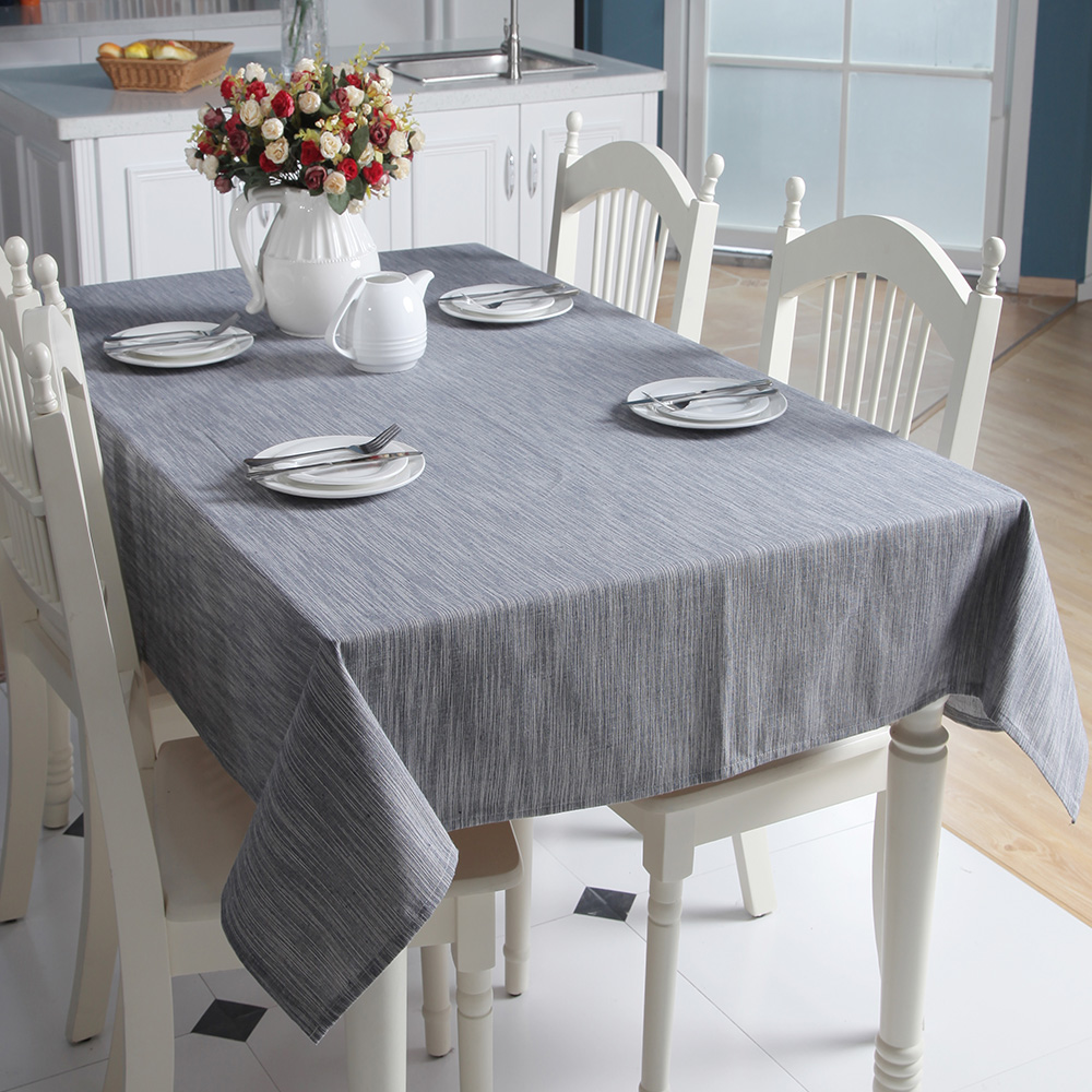 Cotton Linen Table Cloth Cover Rectangle Square Tablecloth Kitchen Dining Decor - Picture 39 of 48