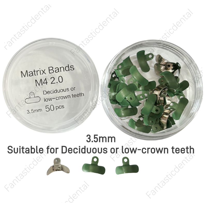 Dental Matrix Bands Sectional Contoured Metal Matrices Non-Stick PTFE Coated