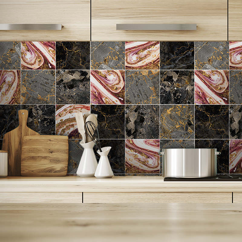 90Pcs Mosaic Wall Tile Sticker Bathroom Kitchen Home Decal Decor Self Adhesive - Picture 29 of 120