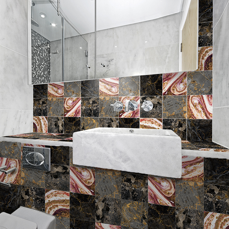 90Pcs Mosaic Wall Tile Sticker Bathroom Kitchen Home Decal Decor Self Adhesive - Picture 30 of 120