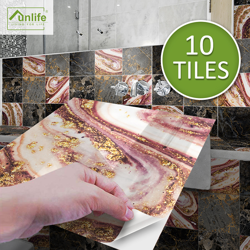90Pcs Mosaic Wall Tile Sticker Bathroom Kitchen Home Decal Decor Self Adhesive - Picture 35 of 120