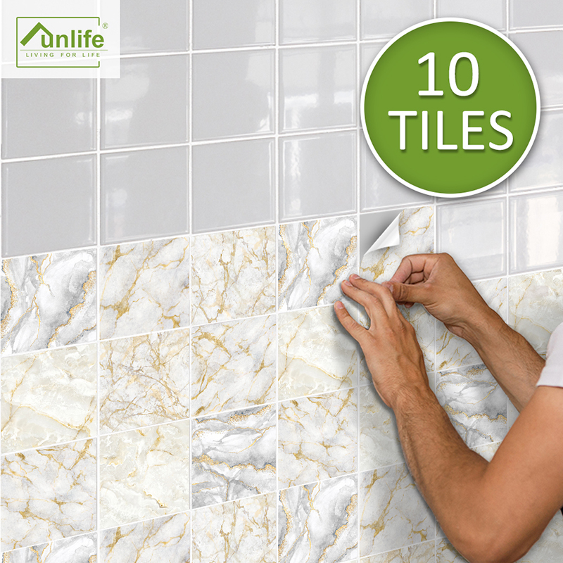 90Pcs Mosaic Wall Tile Sticker Bathroom Kitchen Home Decal Decor Self Adhesive - Picture 100 of 120