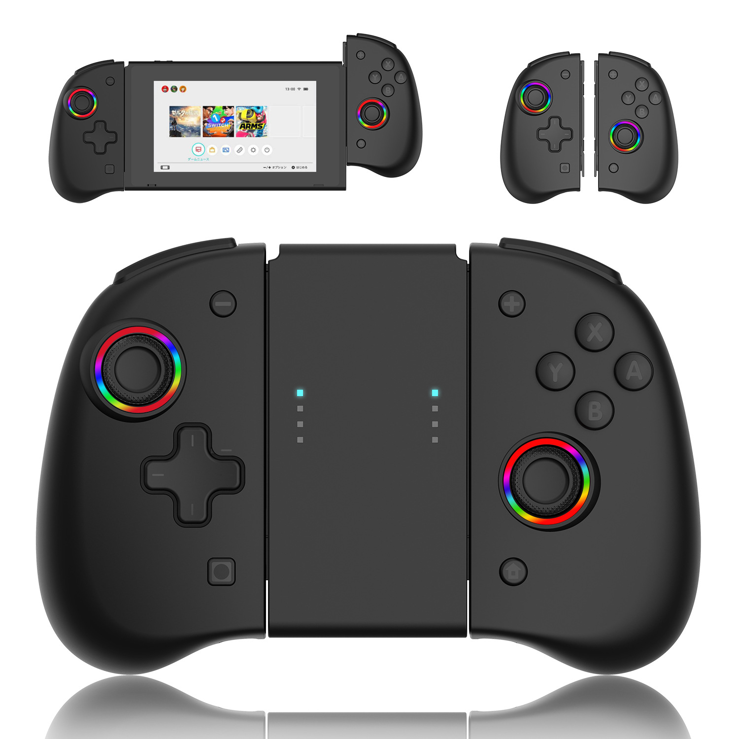 Game Controller for Switch/OLED with Adjustable TURBO/Vibration/Programmable/RGB - Picture 2 of 56