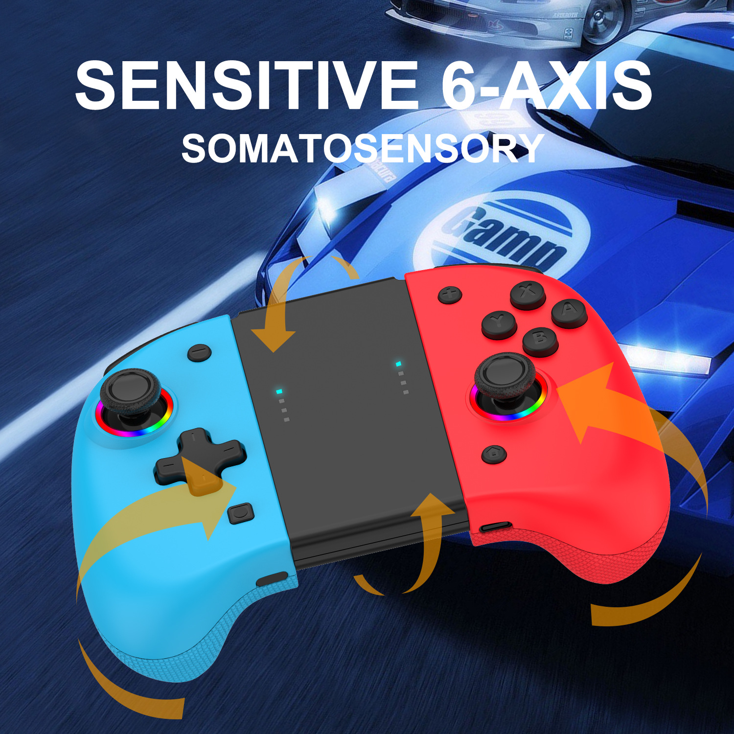 Game Controller for Switch/OLED with Adjustable TURBO/Vibration/Programmable/RGB - Picture 27 of 56