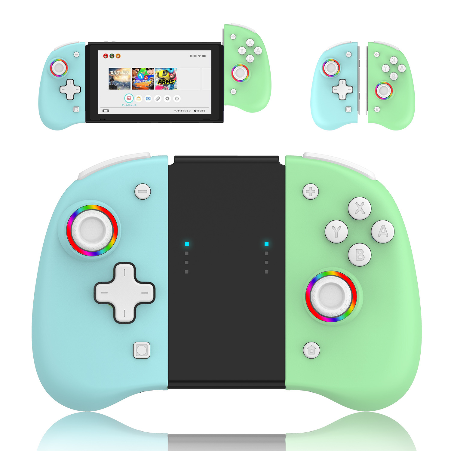 Game Controller for Switch/OLED with Adjustable TURBO/Vibration/Programmable/RGB - Picture 28 of 56