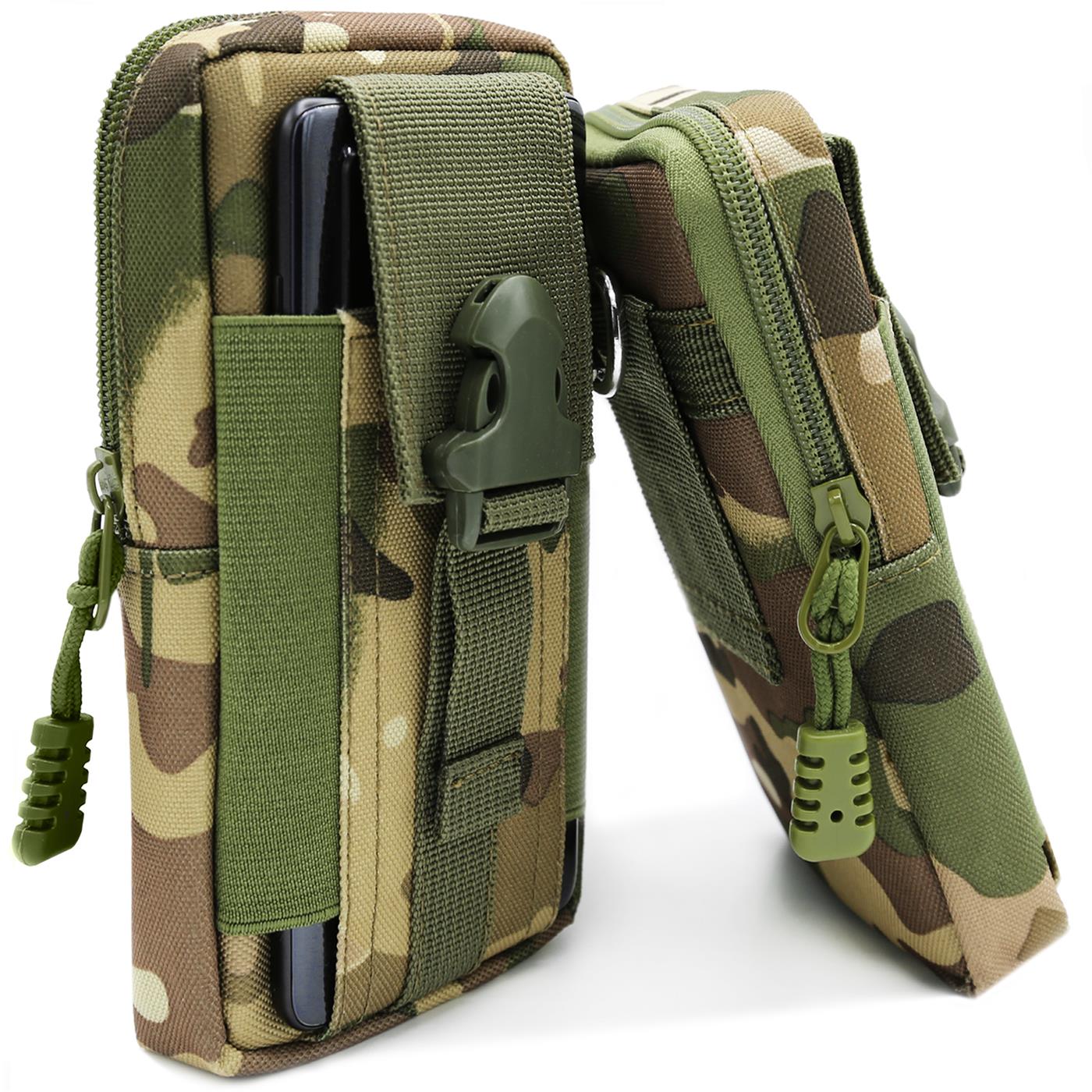 Custodia cintura cellulare smartphone custodia nylon custodia protettiva case clip astuccio universale - Foto 15 di 16