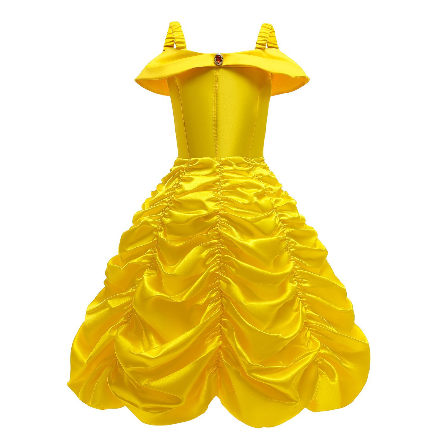 Girls Beauty and the Beast Princess Belle Fancy Dress Up Costume Party Clothing - Picture 34 of 61