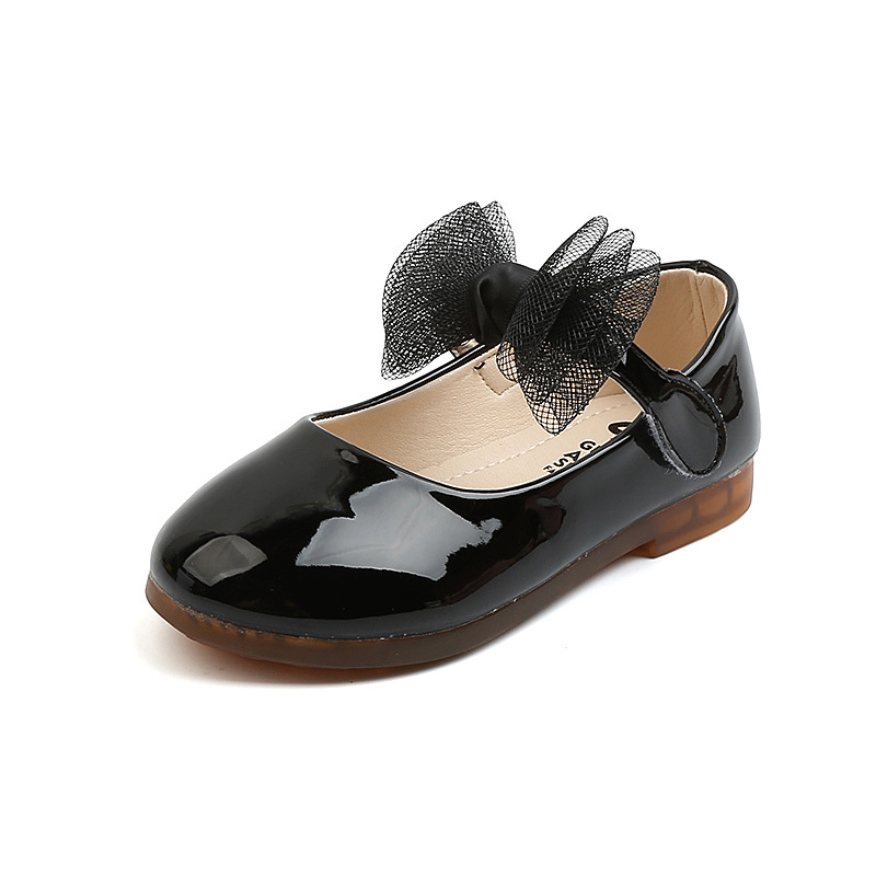 KIDS GIRLS RIBBON BOW SPANISH WEDDING PARTY PATENT INFANTS TODDLER SHOES SIZE - Picture 16 of 19