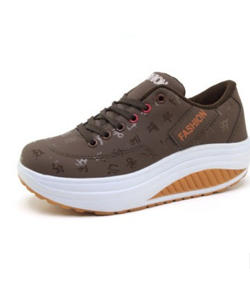 Womens Shape Up Sports Walking Shoes Platform Wedge Toning Gym Fitness Trainers - Picture 10 of 11