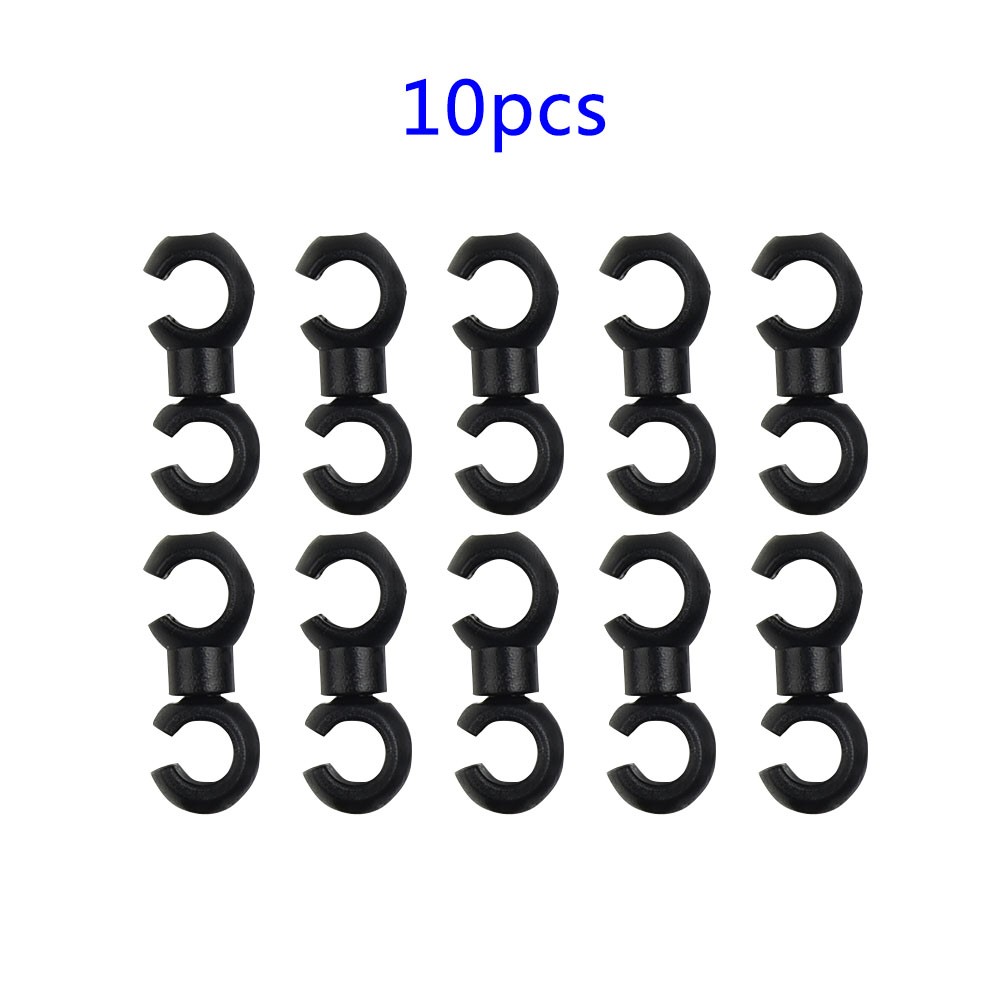 10PCS S Shaped Hook Clips Rotating Bike Brake Gear Cross Cable Tidy Clip Tool.