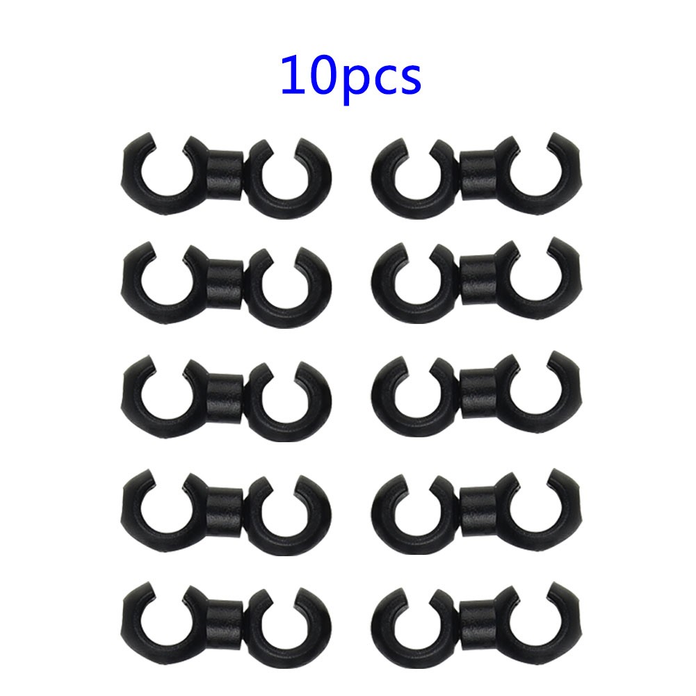 10PCS S Shaped Hook Clips Rotating Bike Brake Gear Cross Cable Tidy Clip Tool.