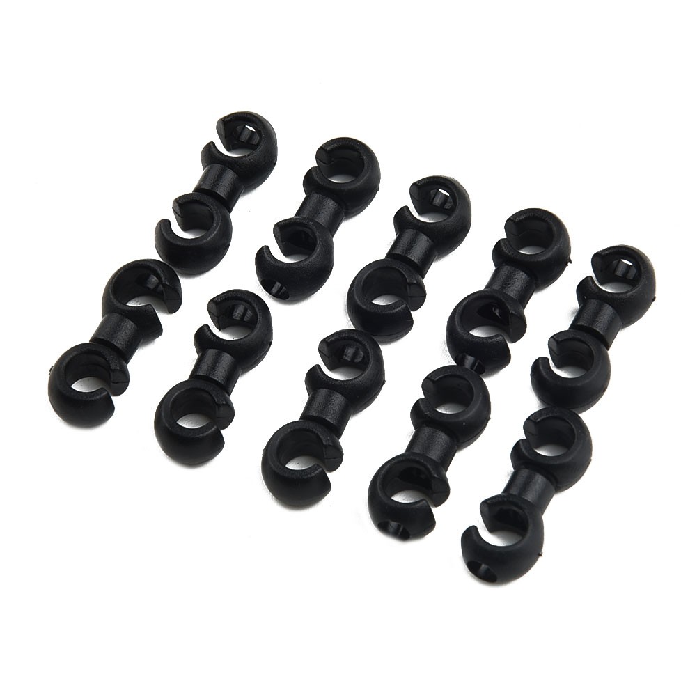 10PCS S Shaped Hook Clips Rotating Bike Brake Gear Cross Cable Tidy Clip Tool.