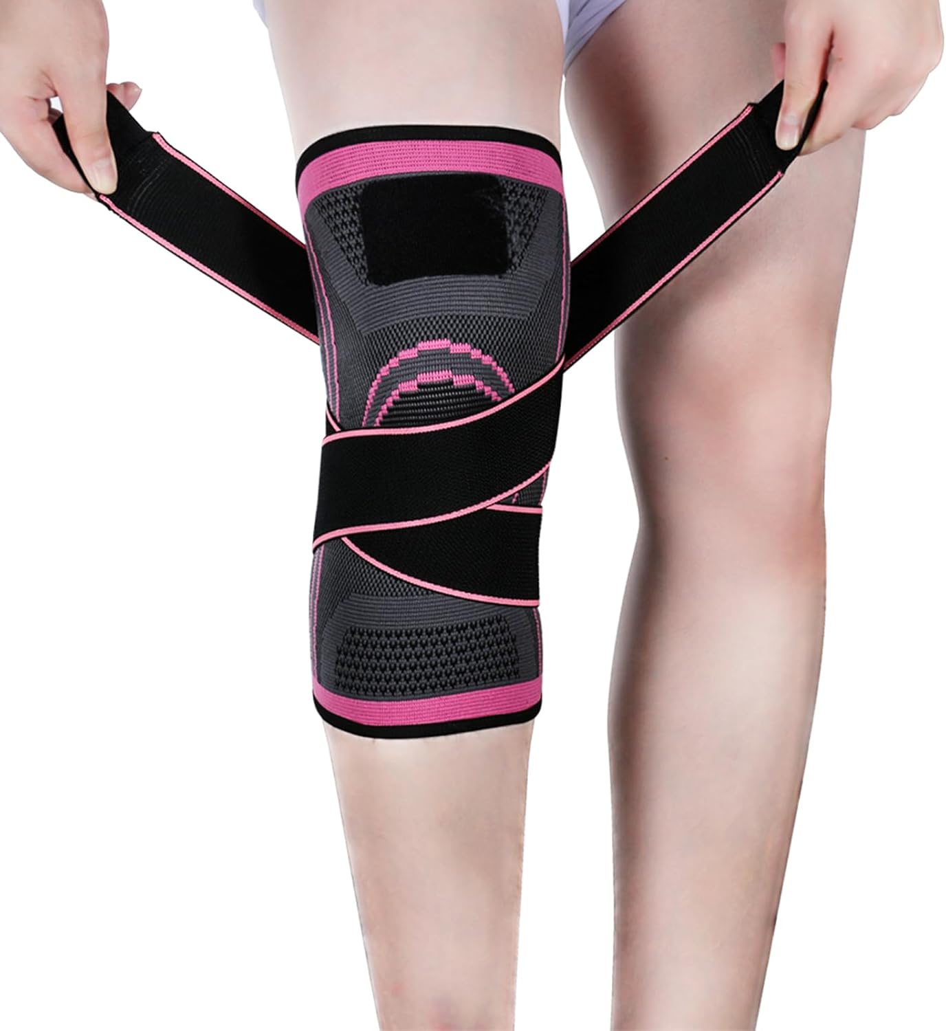 Knee Support Compression Sleeve Brace Gym Sports Patella Arthritis Pain Relief - Picture 26 of 26