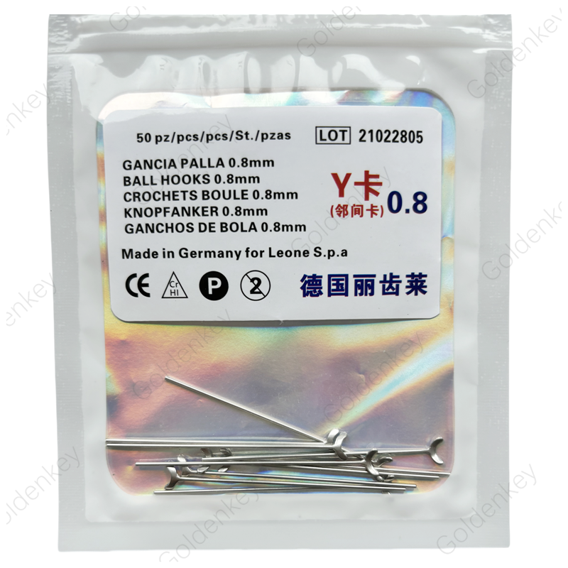 Dental J Clasp Ball Retainer 0.8/0.9/1.0 Oblique Bar Y-Type Scheu Orthodontic