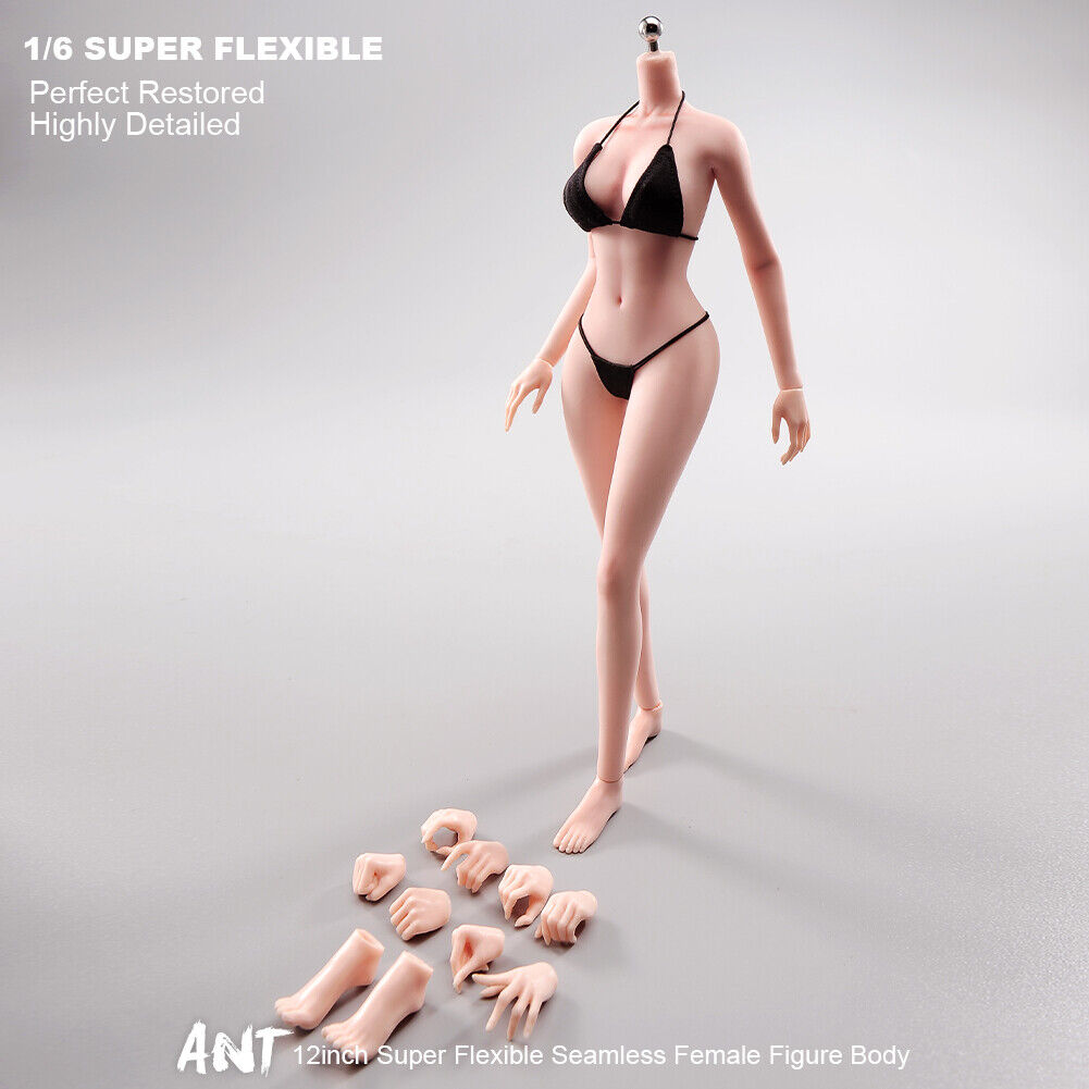 US 1/6 Medium Bust Makeup Flexible Joint Seamless Female Figure Body Model Toy - Picture 19 of 48