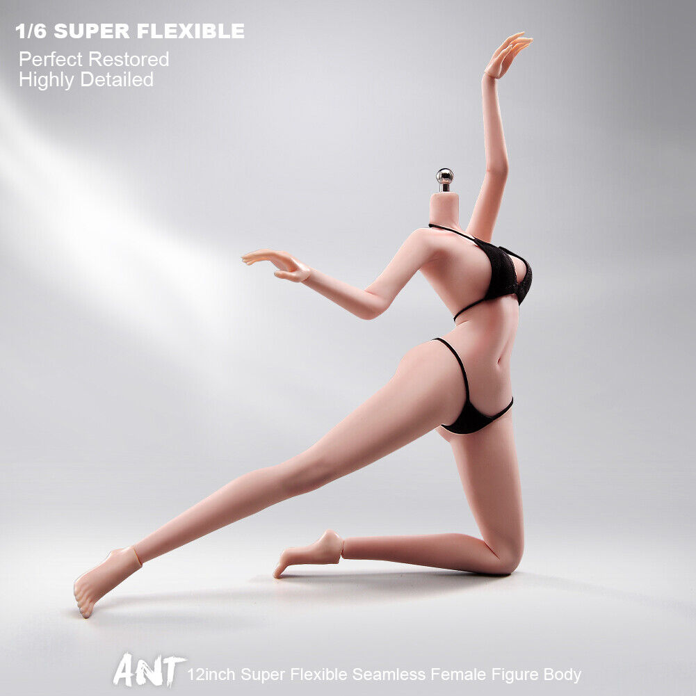 US 1/6 Medium Bust Makeup Flexible Joint Seamless Female Figure Body Model Toy - Picture 21 of 48