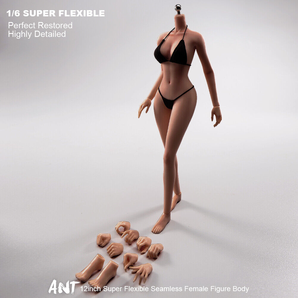 US 1/6 Medium Bust Makeup Flexible Joint Seamless Female Figure Body Model Toy - Picture 29 of 48