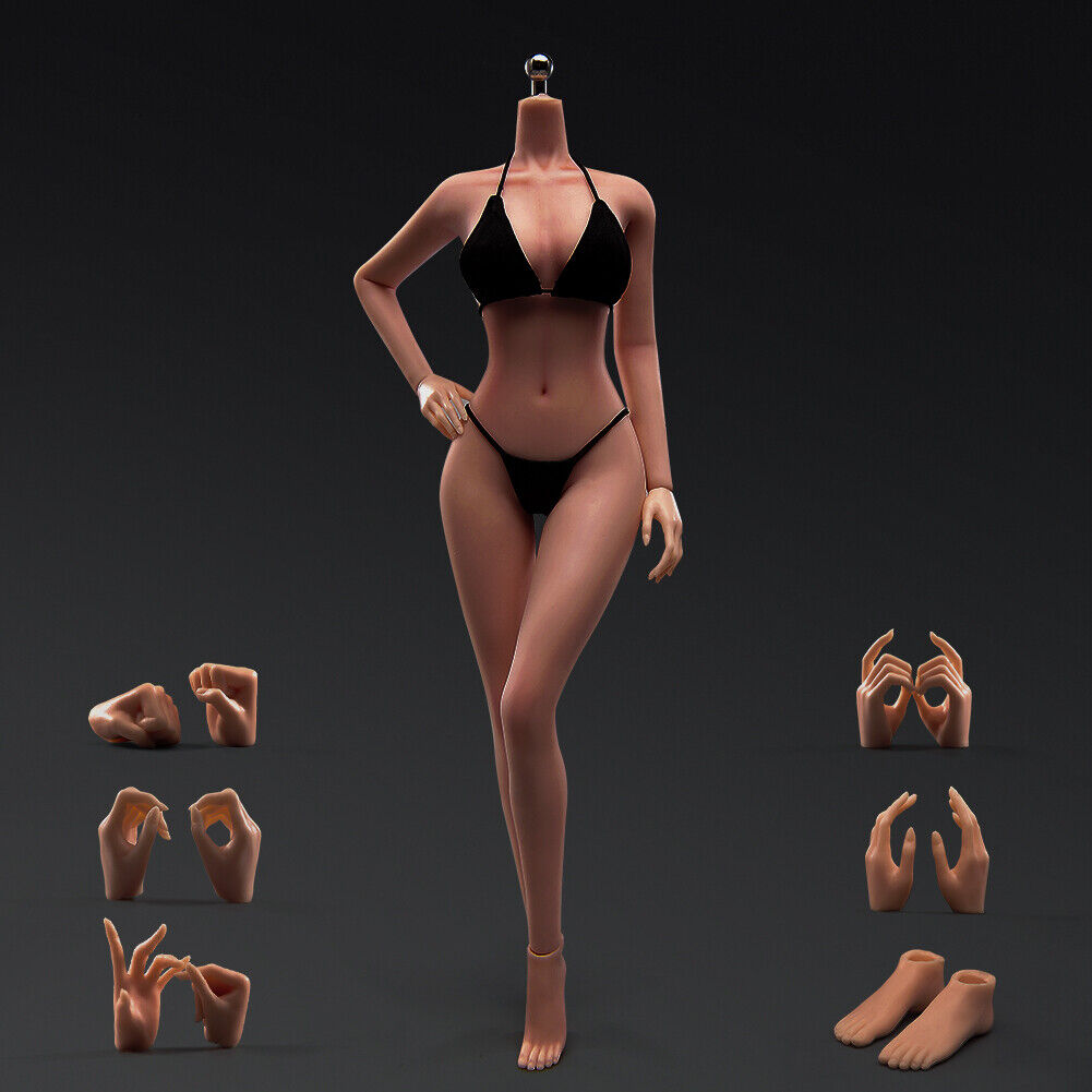US 1/6 Medium Bust Makeup Flexible Joint Seamless Female Figure Body Model Toy - Picture 30 of 48