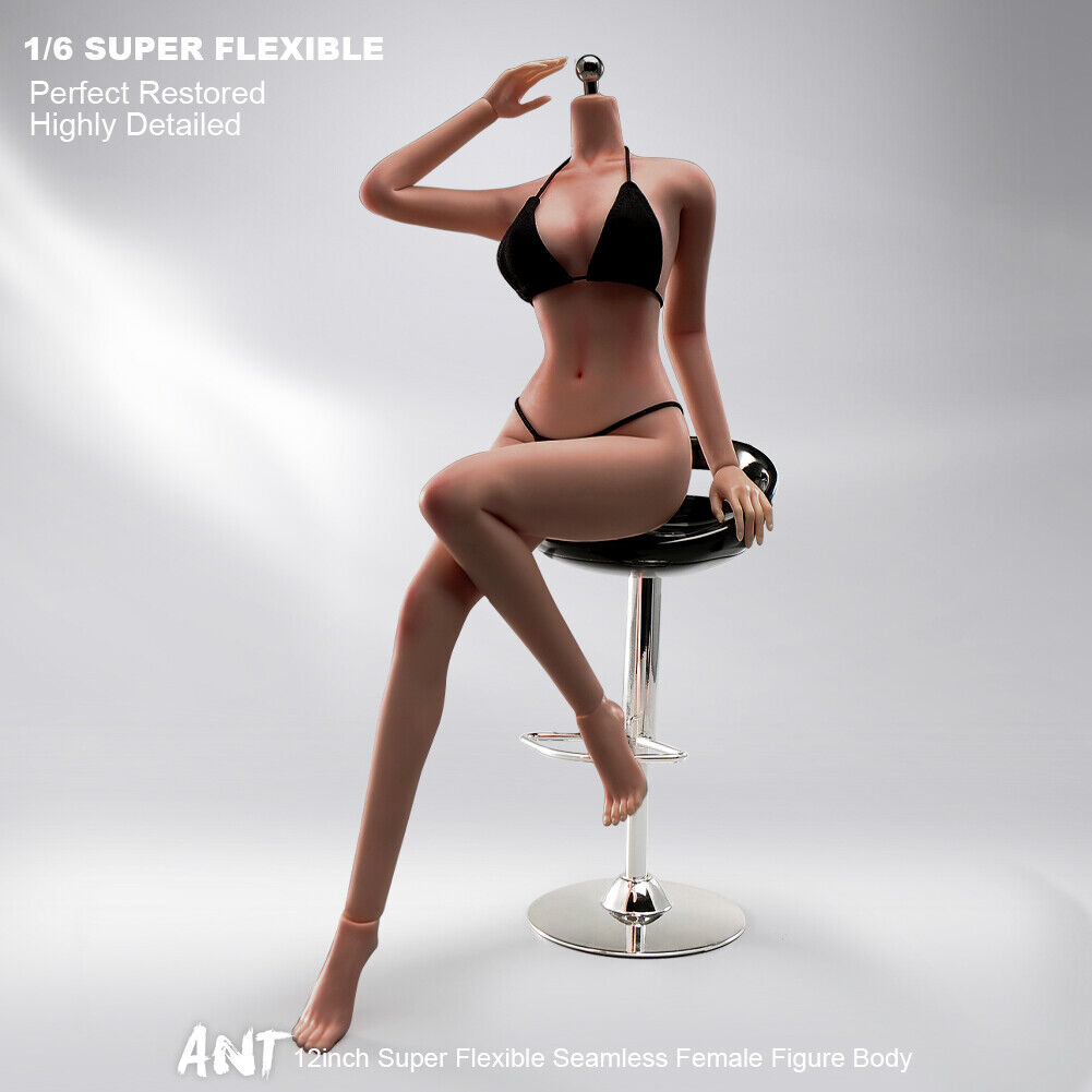 US 1/6 Medium Bust Makeup Flexible Joint Seamless Female Figure Body Model Toy - Picture 35 of 48