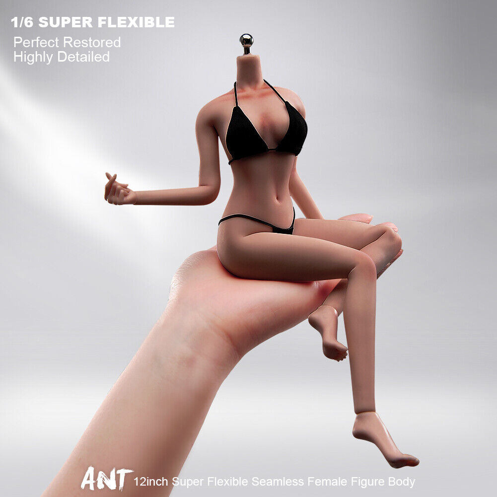 US 1/6 Medium Bust Makeup Flexible Joint Seamless Female Figure Body Model Toy - Picture 38 of 48
