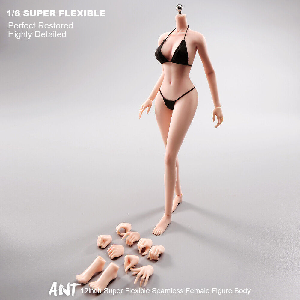 US 1/6 Medium Bust Makeup Flexible Joint Seamless Female Figure Body Model Toy - Picture 39 of 48