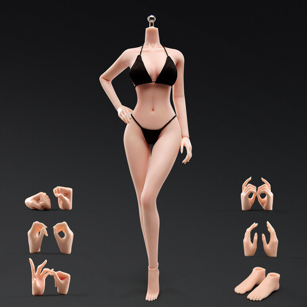 US 1/6 Medium Bust Makeup Flexible Joint Seamless Female Figure Body Model Toy - Picture 40 of 48