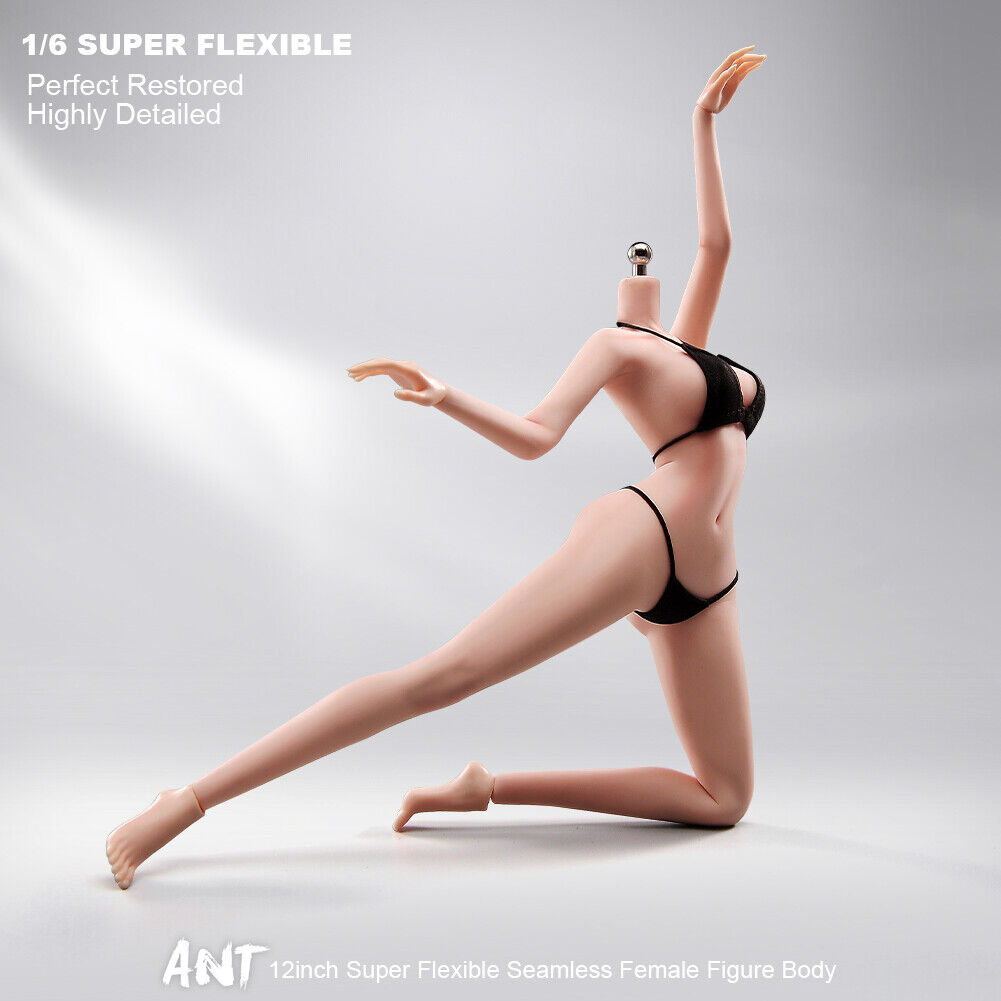 US 1/6 Medium Bust Makeup Flexible Joint Seamless Female Figure Body Model Toy - Picture 42 of 48