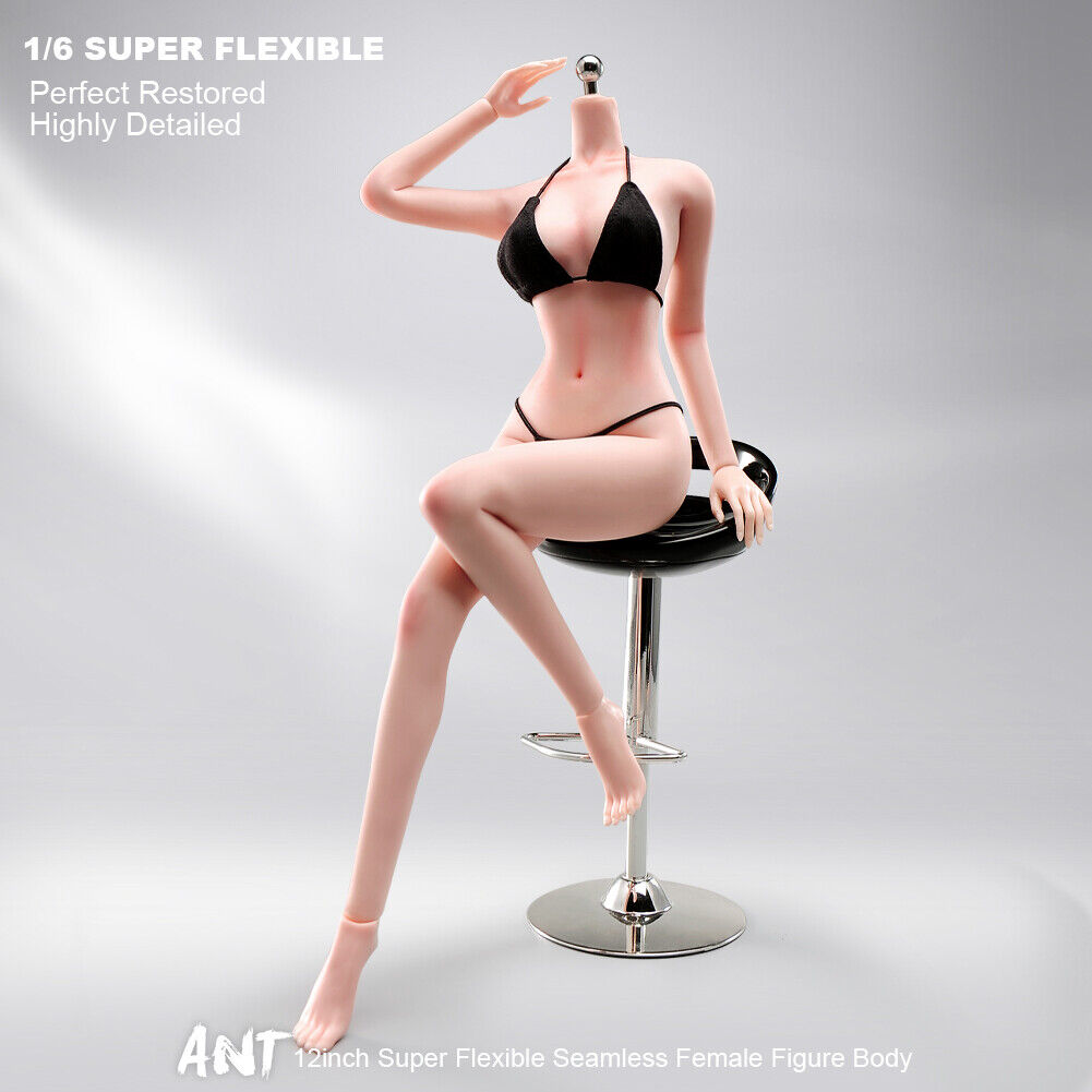 US 1/6 Medium Bust Makeup Flexible Joint Seamless Female Figure Body Model Toy - Picture 45 of 48