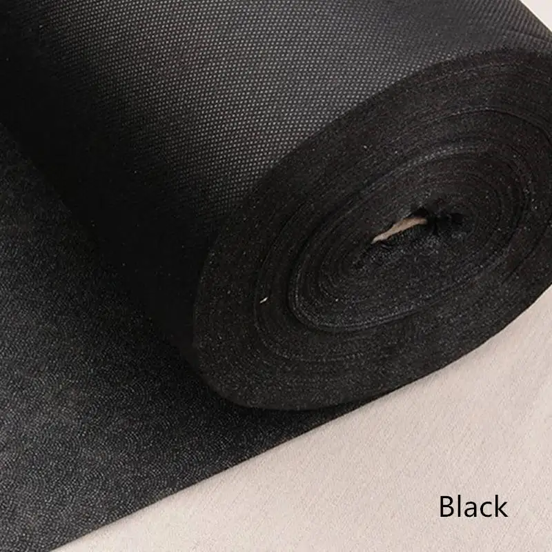 100cm Gray White Black Non-woven Fabric Linings Iron On Sewing Single-sided