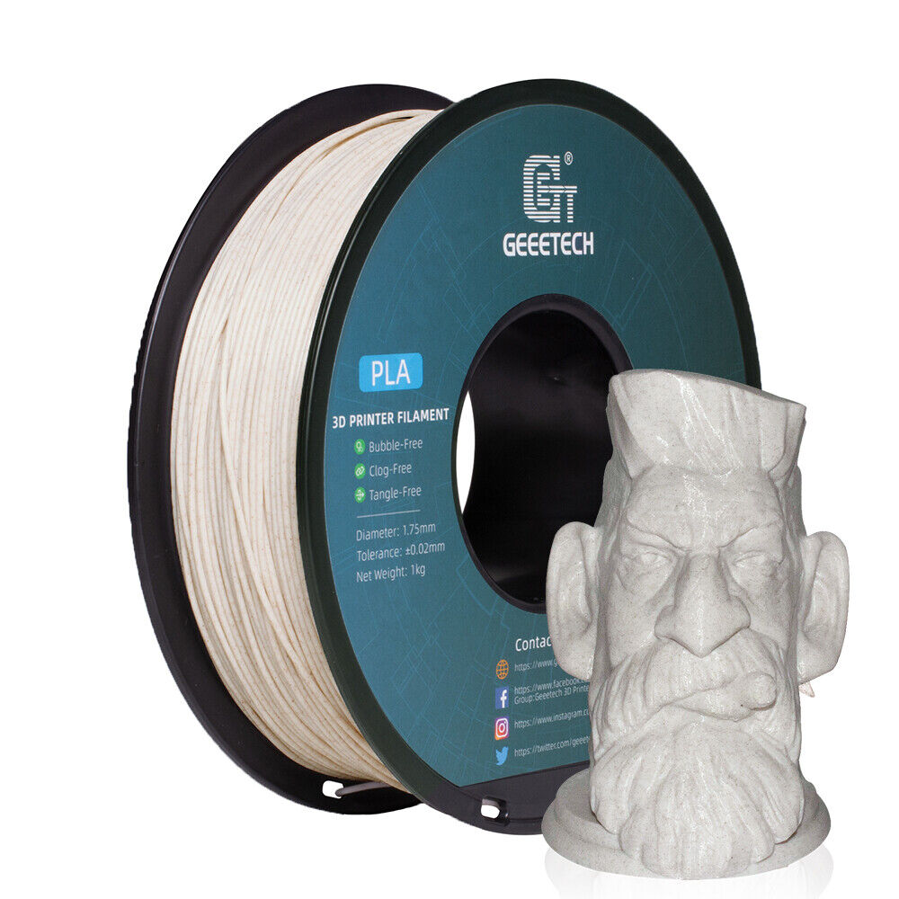 GEEETECH 3D Printer like Marble PLA Filament 1.75mm 1KG Stone Colors Consumables