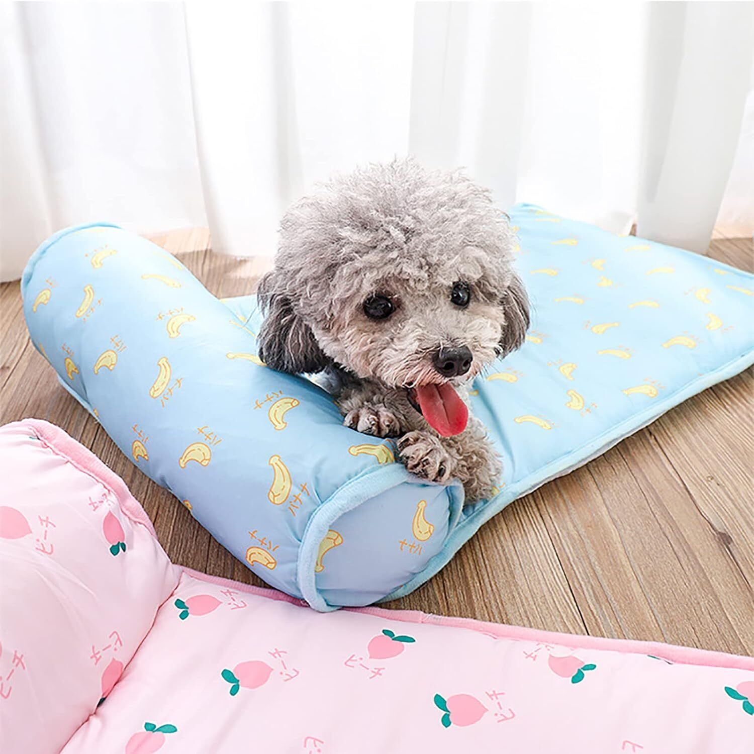 Dog Pet Cooling Mat Comfortable Cushion Bed Blanket with Pillow for Summer Cat - Picture 16 of 18