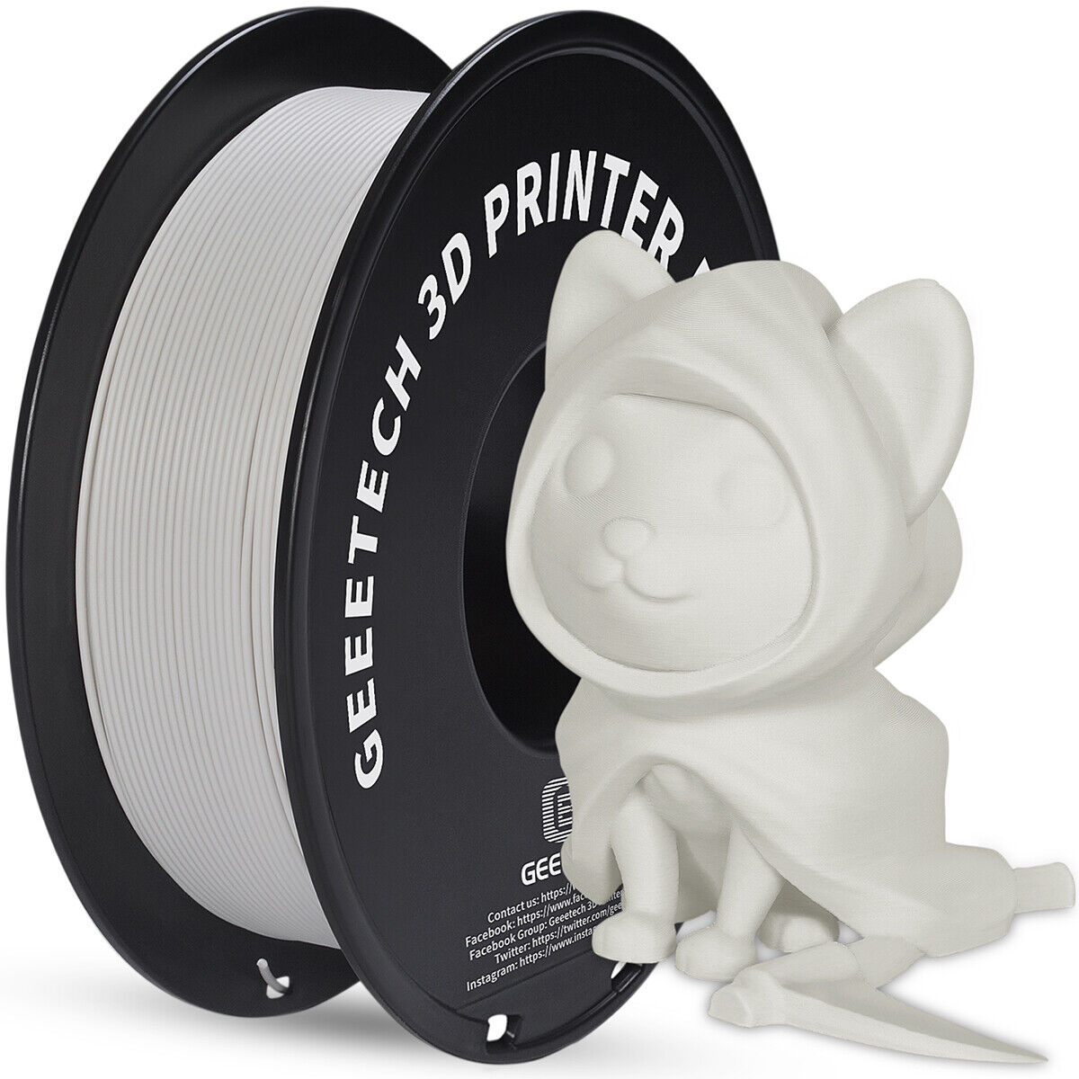 Geeetech 3D Printer Filament PLA 1.75mm 1kg/Spool Matte Color Frosted Texture US