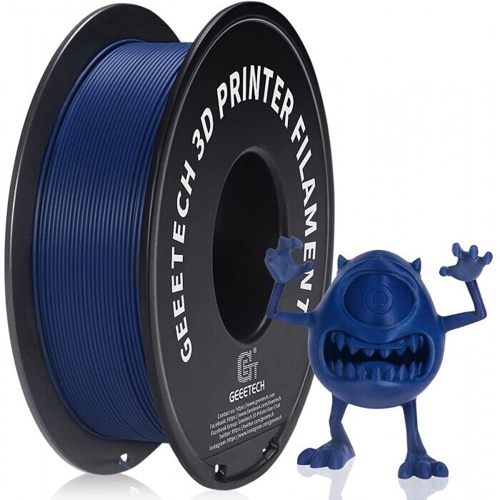 Geeetech 3D Printer Filament PLA 1.75mm 1kg/Spool Matte Color Frosted Texture US