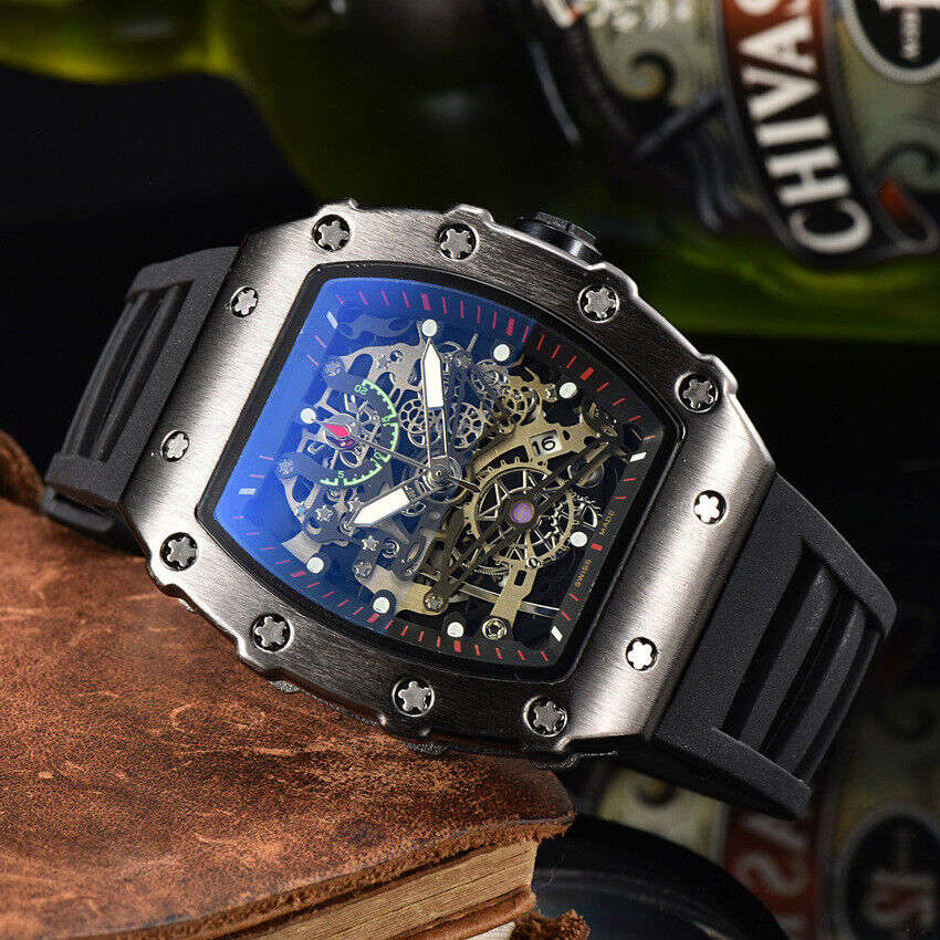 Richard Technolo Sense of mechanical hierarchy Business quartz men's watch NEW!! - Picture 25 of 47