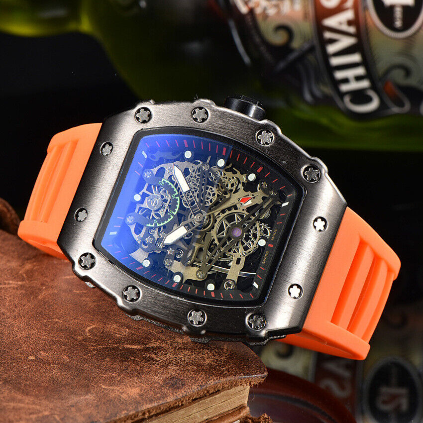 Richard Technolo Sense of mechanical hierarchy Business quartz men's watch NEW!! - Picture 27 of 47