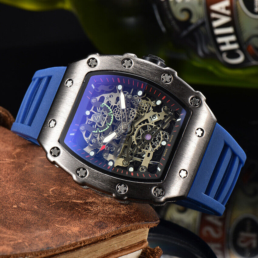 Richard Technolo Sense of mechanical hierarchy Business quartz men's watch NEW!! - Picture 30 of 47