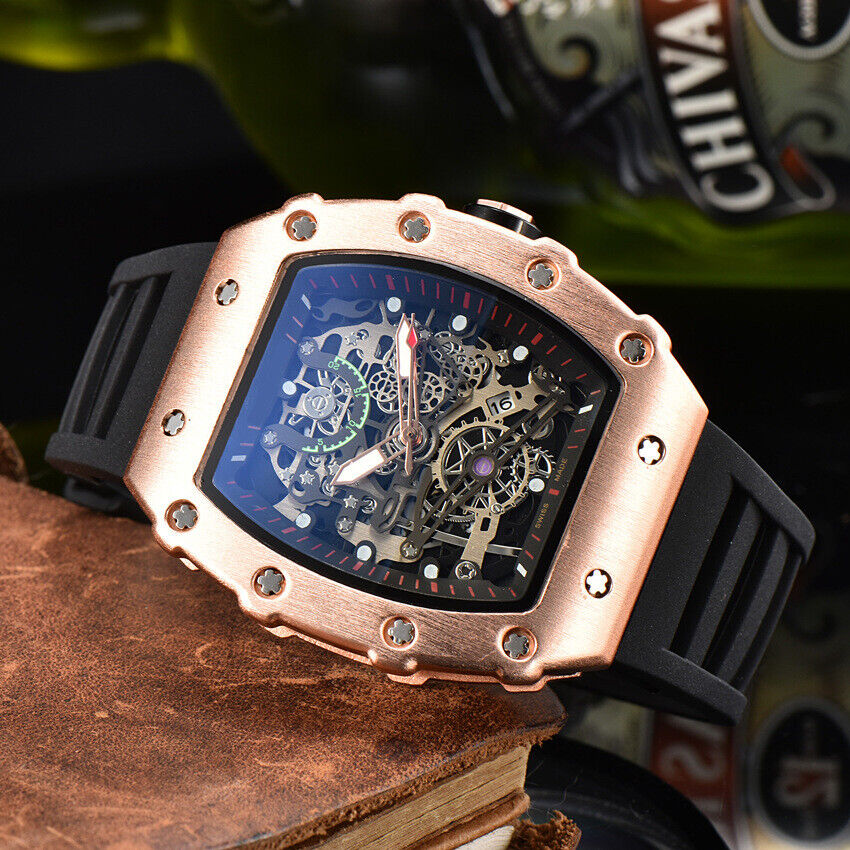 Richard Technolo Sense of mechanical hierarchy Business quartz men's watch NEW!! - Picture 32 of 47