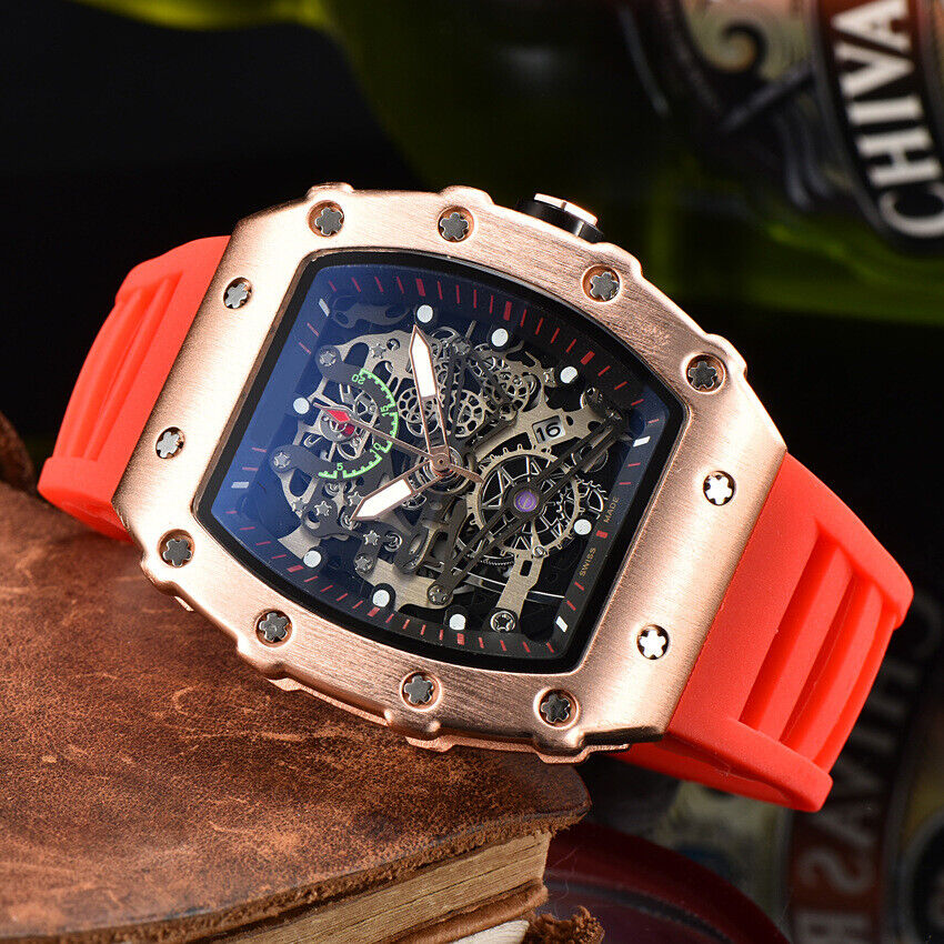 Richard Technolo Sense of mechanical hierarchy Business quartz men's watch NEW!! - Picture 33 of 47