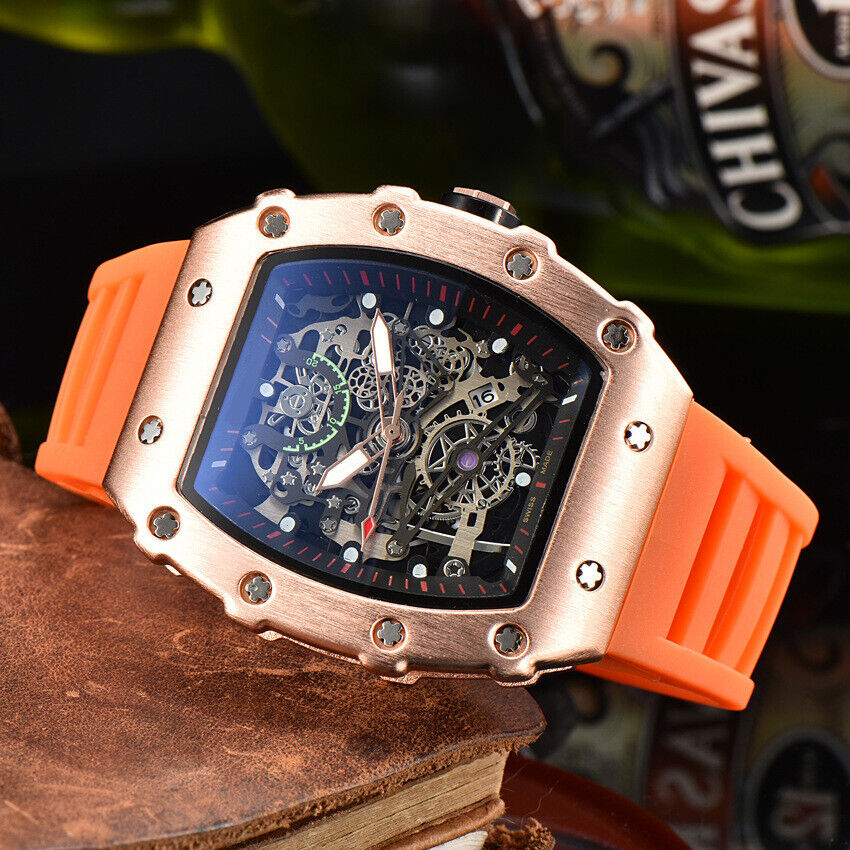 Richard Technolo Sense of mechanical hierarchy Business quartz men's watch NEW!! - Picture 34 of 47