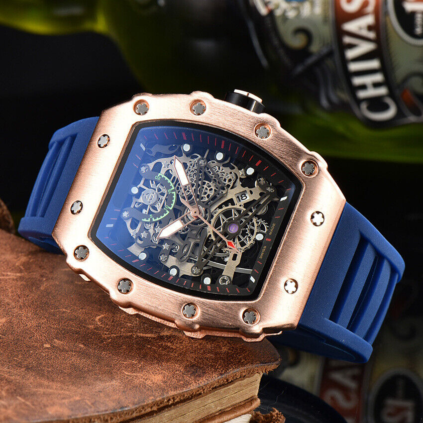 Richard Technolo Sense of mechanical hierarchy Business quartz men's watch NEW!! - Picture 37 of 47