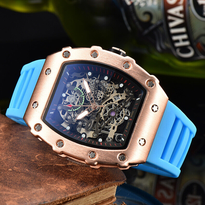 Richard Technolo Sense of mechanical hierarchy Business quartz men's watch NEW!! - Picture 38 of 47