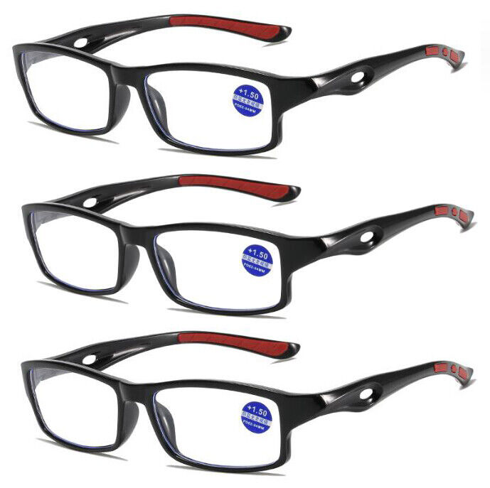 Gafas de lectura deportivas ultraligeras para hombre y mujer de 3 unidades 1,0 1,5 2,0 2,5 3,0 4,0 - Imagen 16 de 18