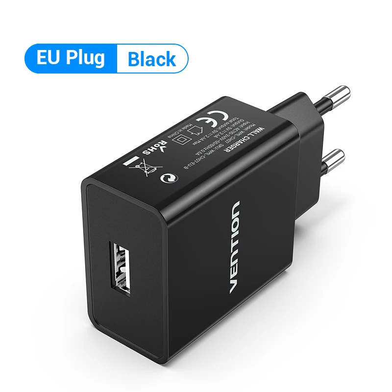 Cargador USB 12W Enchufe UE Adaptador Cargador de Pared Rápido para Samsung iPhone 11 8 7 Max - Imagen 7 de 10