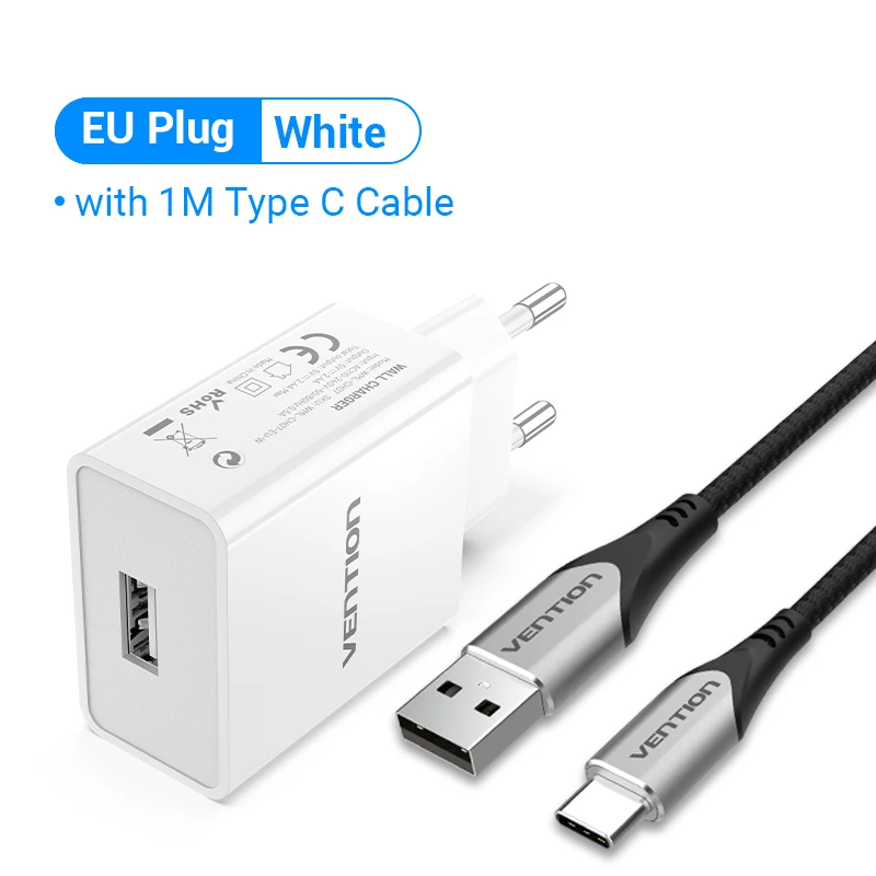 Cargador USB 12W Enchufe UE Adaptador Cargador de Pared Rápido para Samsung iPhone 11 8 7 Max - Imagen 10 de 10