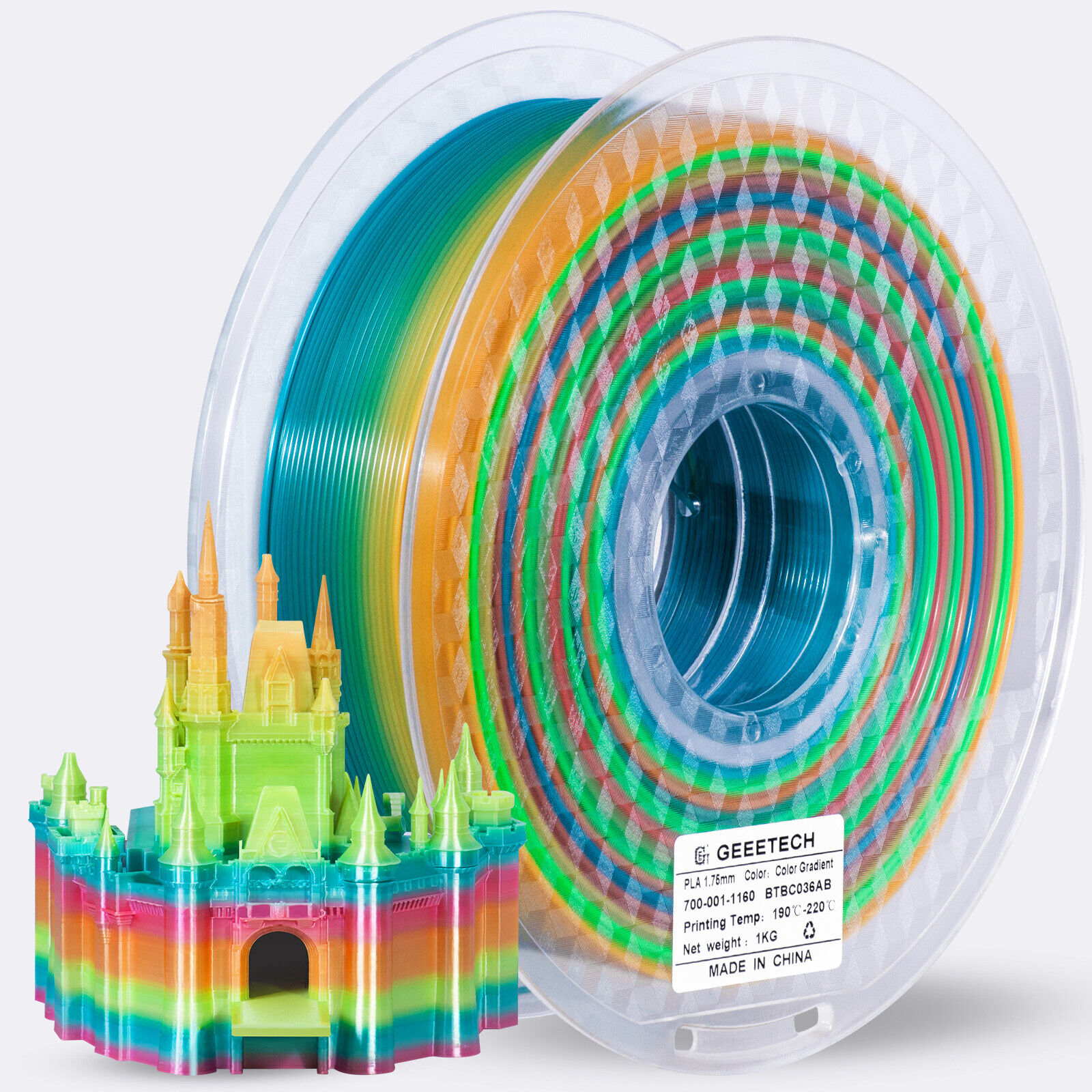 【Buy 3 Get 1 Free,Add 4】GEEETECH 3D Printer Filament PLA/ABS+/PETG/TPU 1.75mm1KG