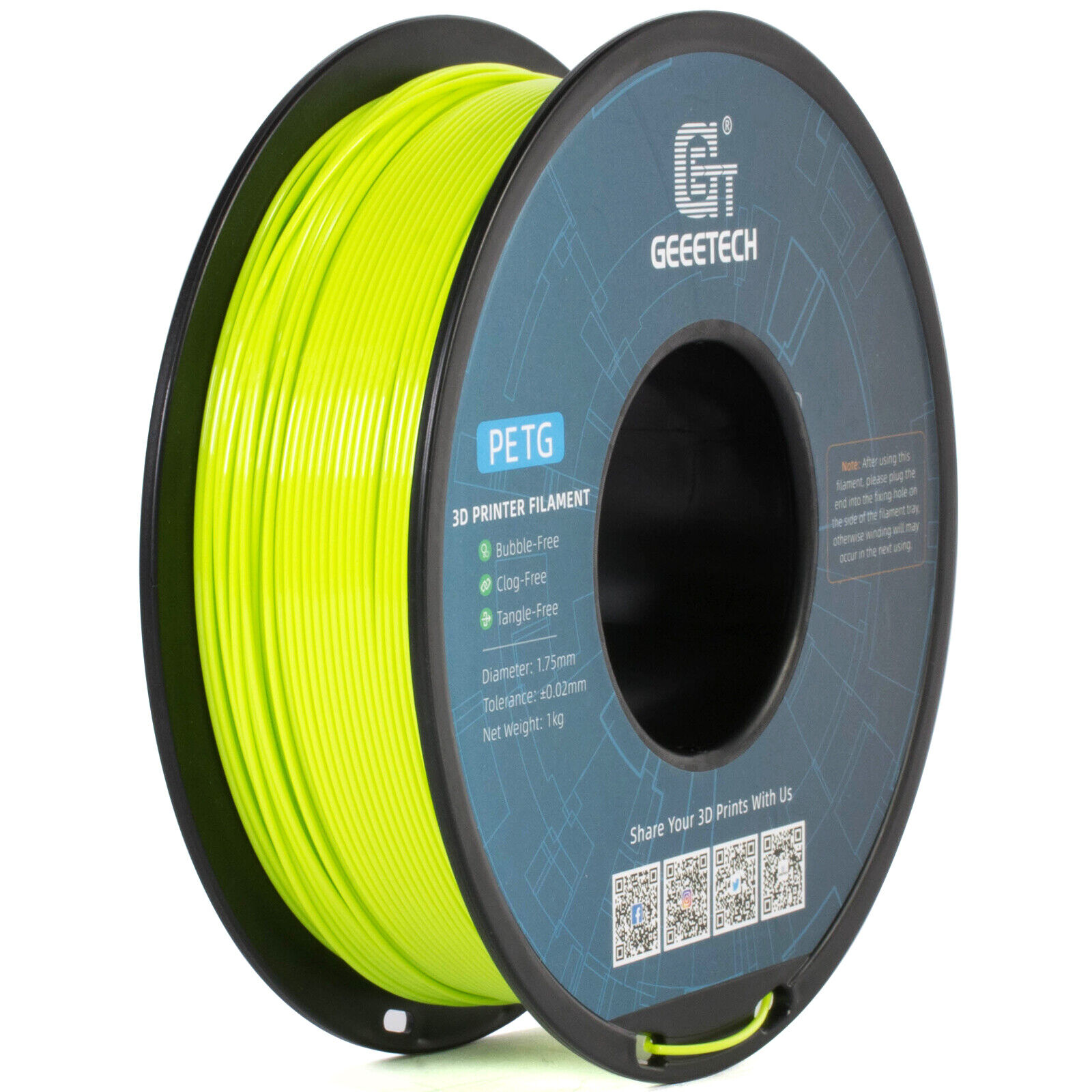 【Buy 3 Get 1 Free,Add 4】GEEETECH 3D Printer Filament PLA/ABS+/PETG/TPU 1.75mm1KG