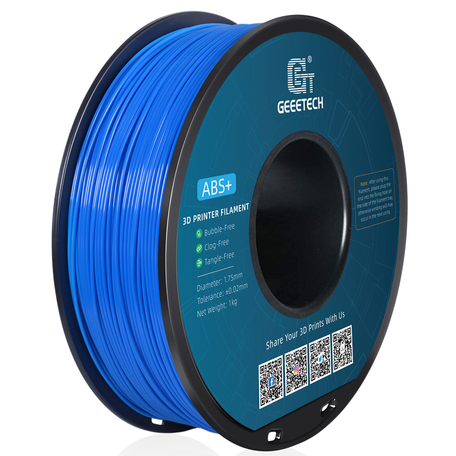 【Buy 3 Get 1 Free,Add 4】GEEETECH 3D Printer Filament PLA/ABS+/PETG/TPU 1.75mm1KG